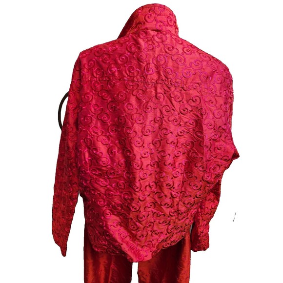 K.A.T.E. for Concept Clothing 3 Piece Silk Womens Outfit Embroidered Size XL - Picture 2 of 16